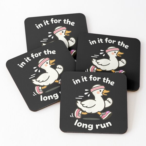 Item preview, In It For The Long Run Funny Running Duck Marathon Training Gift designed and sold by RannaHile.
