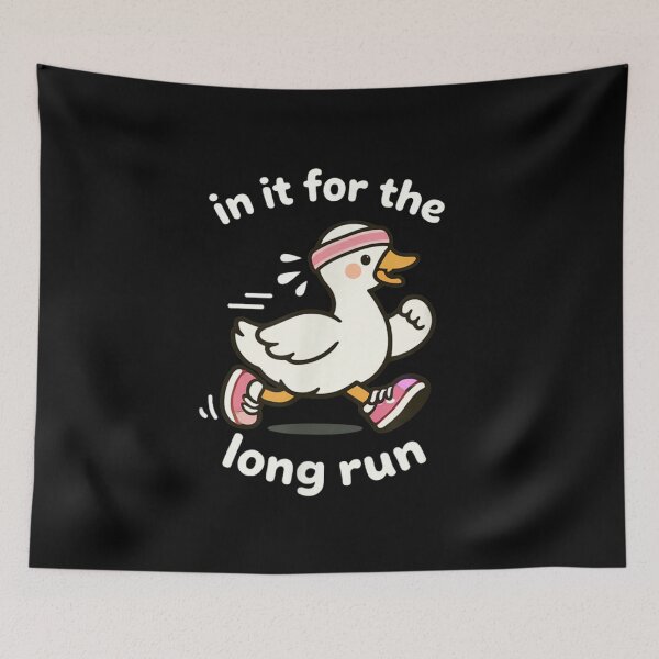 Item preview, In It For The Long Run Funny Running Duck Marathon Training Gift designed and sold by RannaHile.