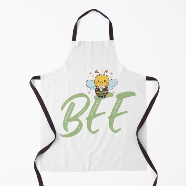 Item preview, Bee Word Art - Cute Bee with Daisy and "BEE" Script designed and sold by Love3Happy.