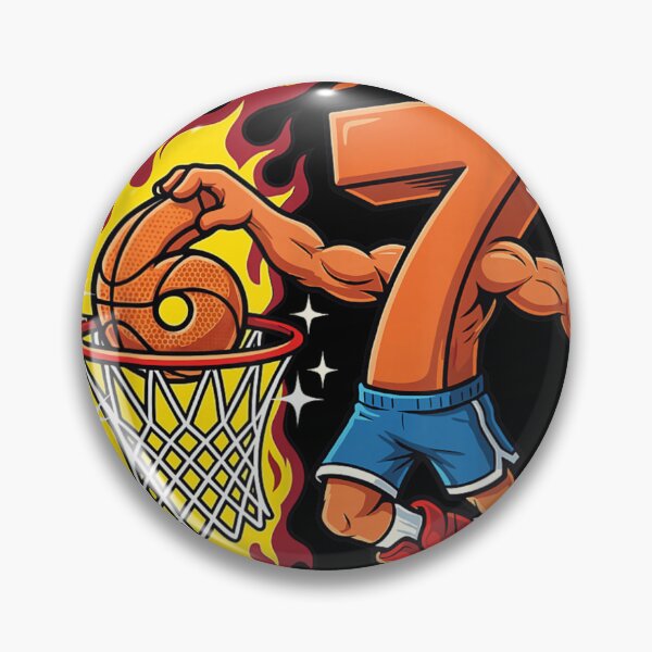 Artikelvorschau, Ich war 6, jetzt bin ich 7: Basketball-Dunking – Geburtstagskind entworfen und verkauft von NgumohaLanke.