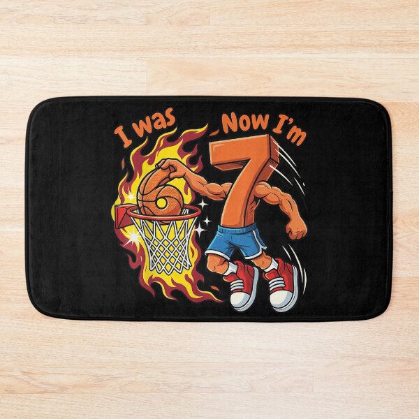 Item preview, I Was 6 Now I Am 7 Basketball Dunking 7th Birthday Boy designed and sold by NgumohaLanke.