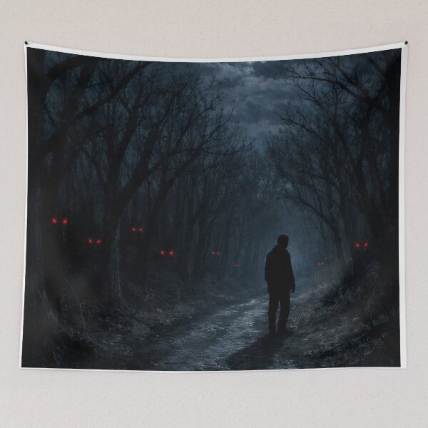Item preview, Haunted Moonlit Forest designed and sold by PixelVibe782.