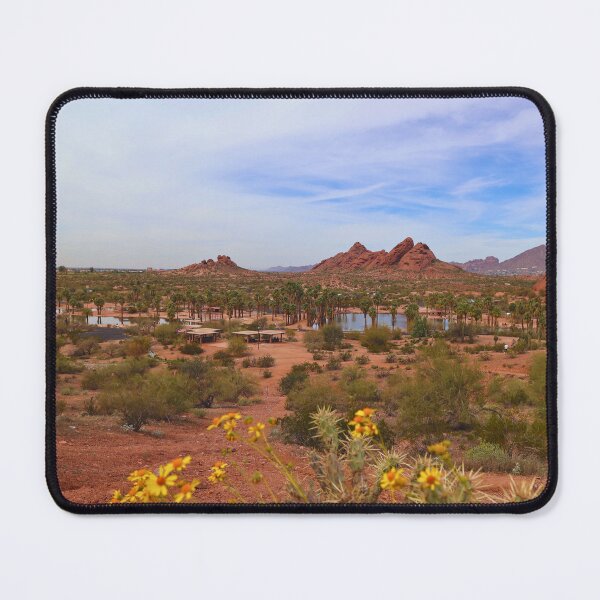 Item preview, Cloudy Blue Sky, Red Rock and Lake designed and sold by Phakade's Photos.