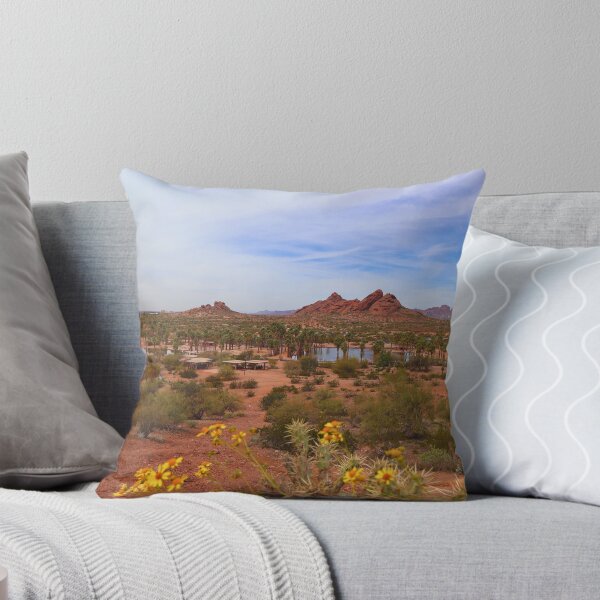 Item preview, Cloudy Blue Sky, Red Rock and Lake designed and sold by Phakade's Photos.