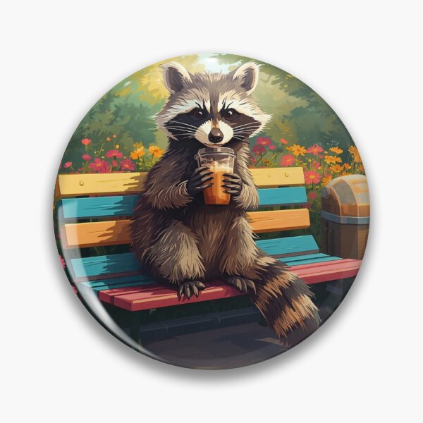Item preview, Raccoon-Drinking-Iced-Coffee designed and sold by NewestVibes26.