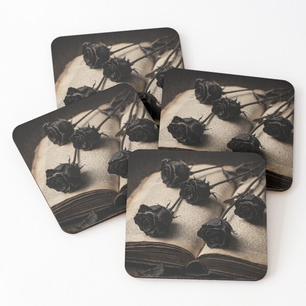 Item preview, Black Roses & Antique Book designed and sold by PixelVibe782.