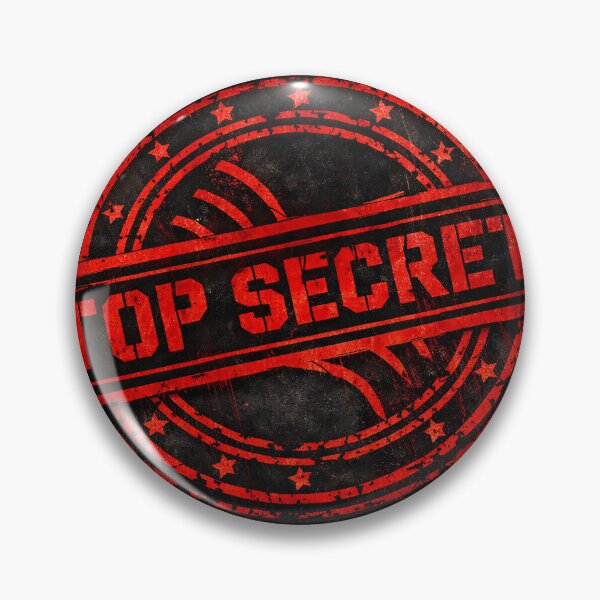 Item preview, Top Secret Stamp designed and sold by Kaleidoscope Print.