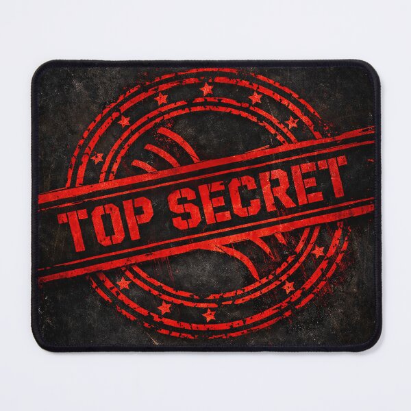 Item preview, Top Secret Stamp designed and sold by Kaleidoscope Print.
