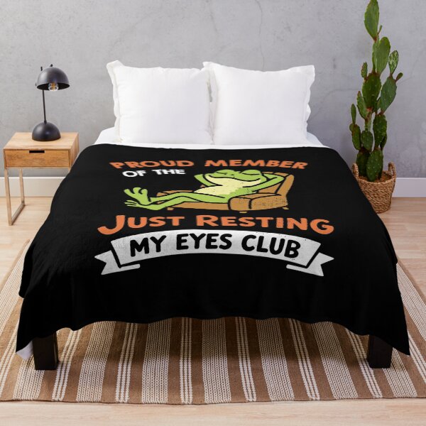 Item preview, Proud Member of The Just Resting My Eyes Club Frog designed and sold by NQArtist.