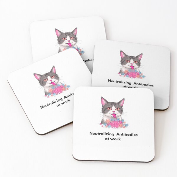 Item preview,        Cat Eating Viruses  – Cute Cat Eating Virus Illustration” t-shirt  designed and sold by Fouziaart08.