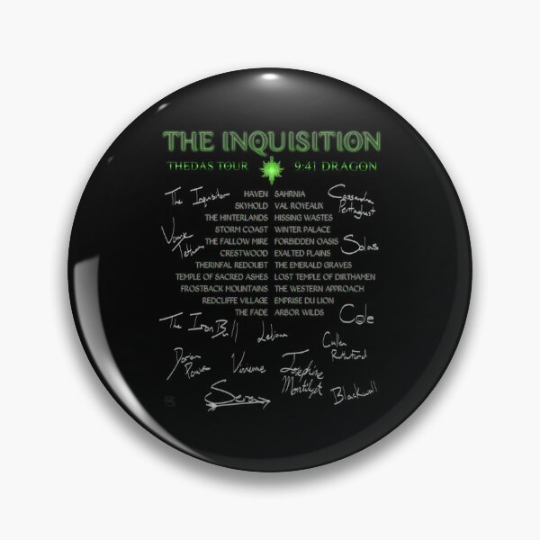 Item preview,  Inquisition Concert Tour Thedas Tour Dragon Haven Sahrnia Skyhold Val Royealix The Hinterlands Hissing Wastes Storm Coast Winter Palace designed and sold by Kamran  Pervaiz.