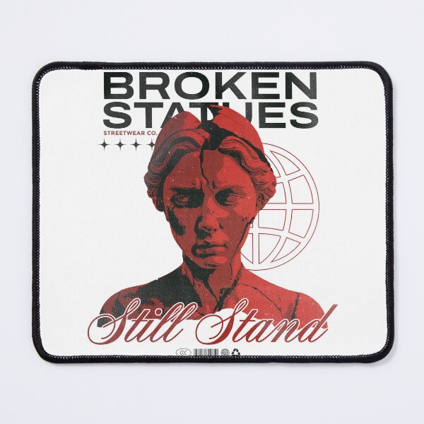 Item preview, Broken Greek Statue Streetwear Graphic with Bold Typography designed and sold by Nobody Shadow Art.