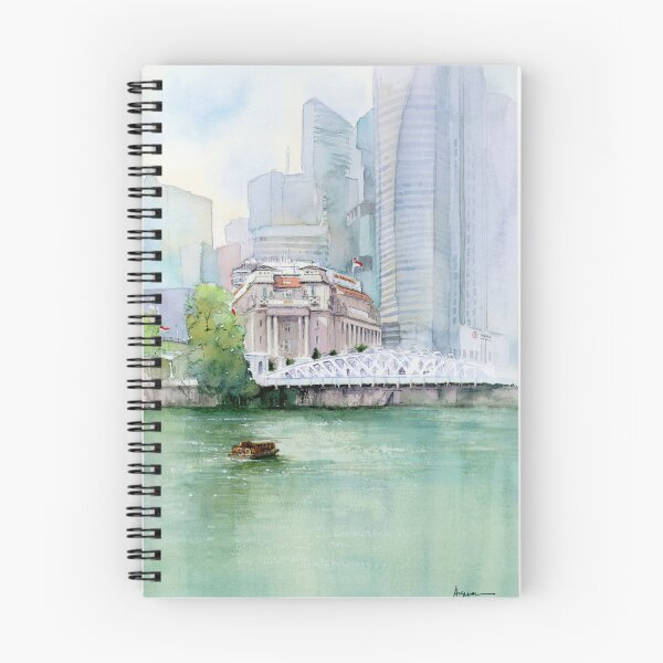 Item preview, Singapore River Waterfront - Fullerton View designed and sold by Anjuna Sainath.