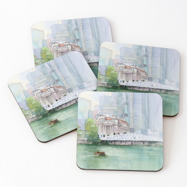 Item preview, Singapore River Waterfront - Fullerton View designed and sold by Anjuna Sainath.