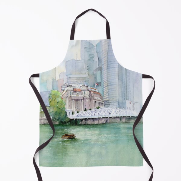Item preview, Singapore River Waterfront - Fullerton View designed and sold by Anjuna Sainath.