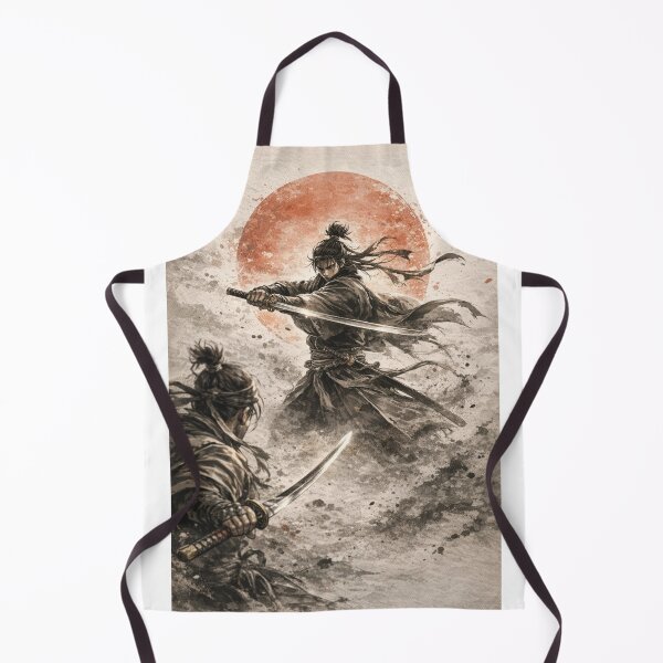 Item preview, Rising Sun Duel – Samurai Ink Warrior Art designed and sold by ナツ道.