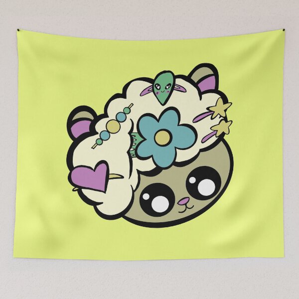 Item preview, Pretty Sheep With yellow background  designed and sold by missmann.