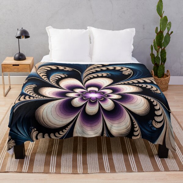 Item preview, Velvet Fractal Bloom designed and sold by Kaleidoscope Print.
