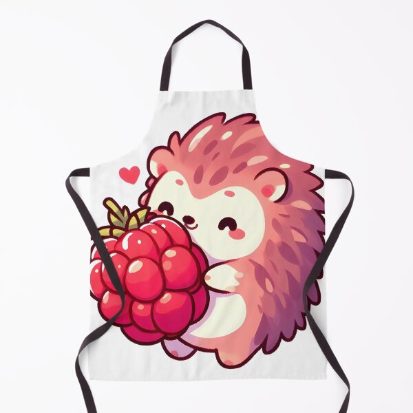 Item preview, Cute Hedgehog with Raspberry designed and sold by PixelAIStudio.