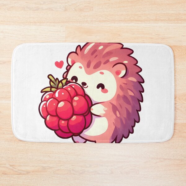 Item preview, Cute Hedgehog with Raspberry designed and sold by PixelAIStudio.