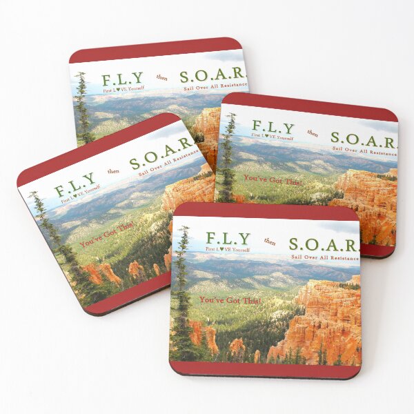 Item preview, F.L.Y. First Love Yourself then S.O.A.R. Sail Over All Resistance - Empowerment Sticker designed and sold by JohnWhiteCloud.
