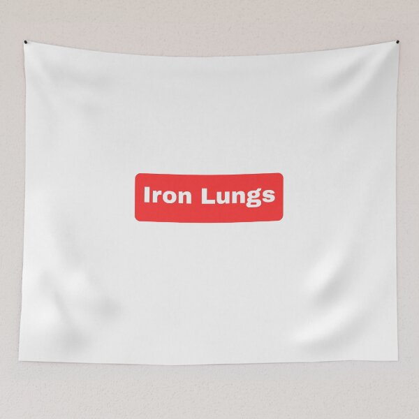 Item preview, Iron Lung simple pixel art title (black and red) Sticker t-shirt designed and sold by Fouziaart08.