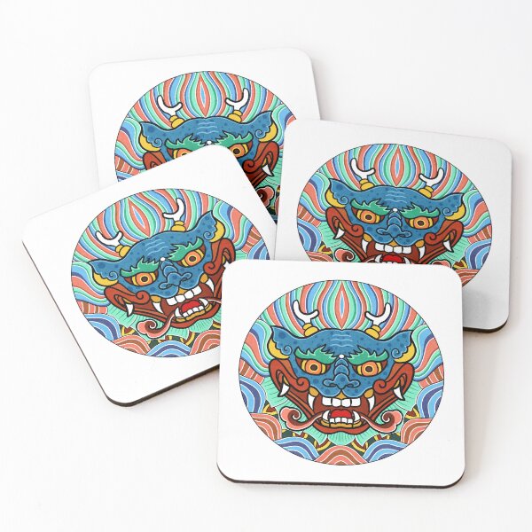 Item preview, Traditional Joseon Shield 'Pangbae' Graphic Art - Style 1 designed and sold by QamarART Paintings.