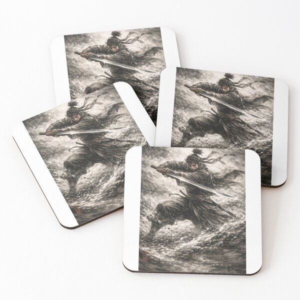Item preview, Storm Blade – Samurai Battle Ink Artwork designed and sold by ナツ道.