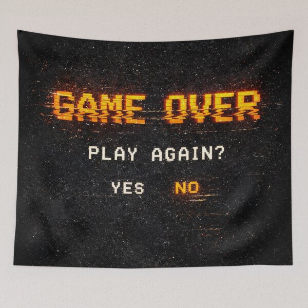 Item preview, Game Over Glitch designed and sold by Kaleidoscope Print.