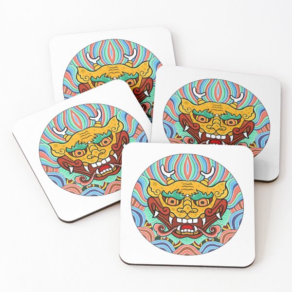 Item preview, Traditional Joseon Shield 'Pangbae' Graphic Art - Style 3 designed and sold by QamarART Paintings.