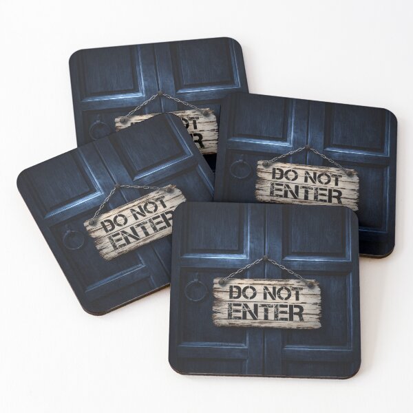 Item preview, Do Not Enter Door Sign designed and sold by Kaleidoscope Print.