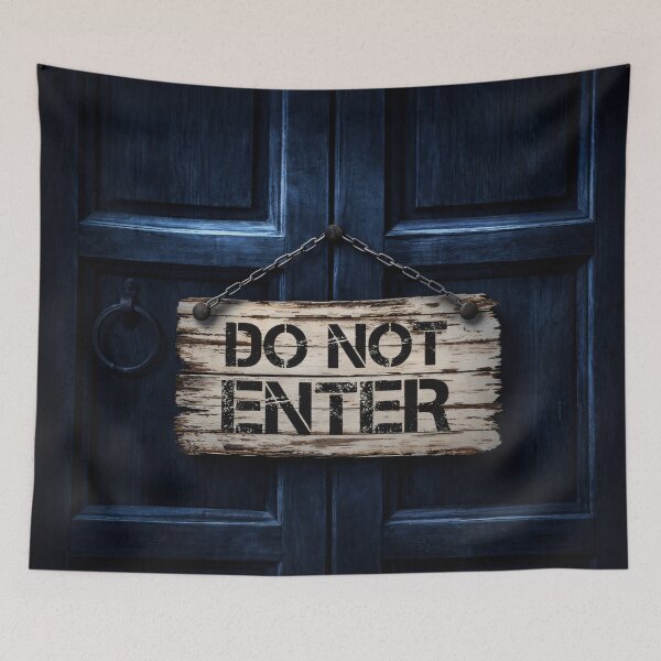 Item preview, Do Not Enter Door Sign designed and sold by Kaleidoscope Print.