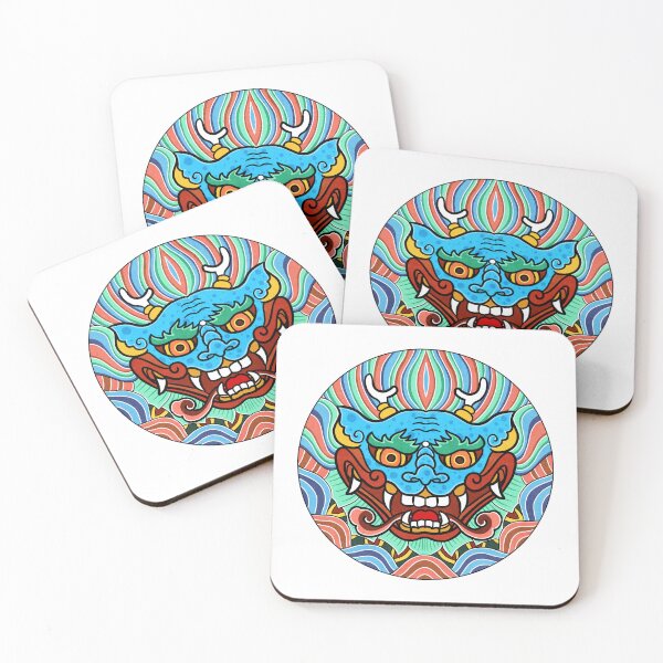 Item preview, Traditional Joseon Shield 'Pangbae' Graphic Art - Style 4 designed and sold by QamarART Paintings.