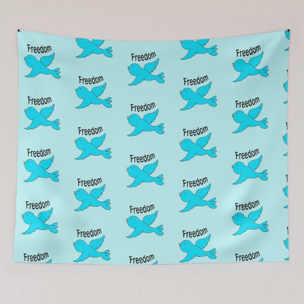 Item preview, Blue Bird Freedom designed and sold by aoi.bird33.