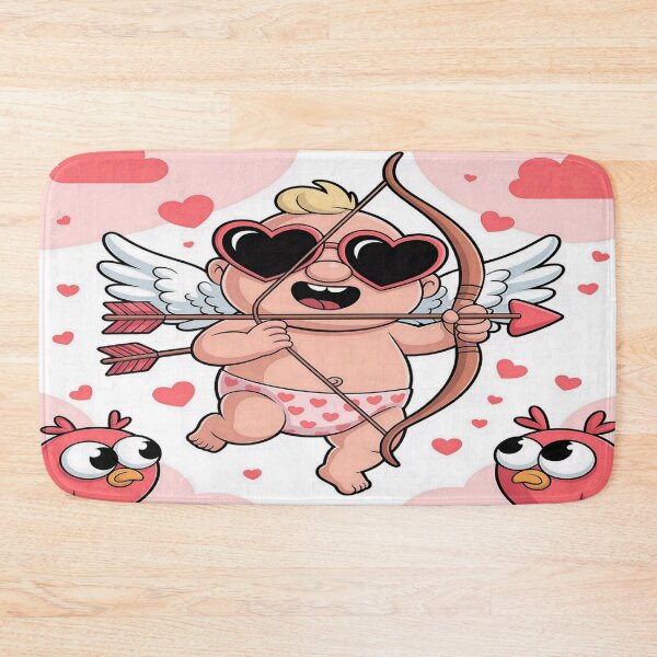 Item preview, Cool Cupid Heart Shades | Funny Valentine's Day Cherub designed and sold by Midnight Veil Designs.