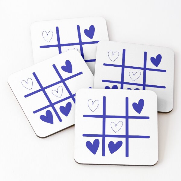 Item preview, Tic Tac Toe Love – Tic-Tac-Toe Games with Hearts designed and sold by Mouyouu.