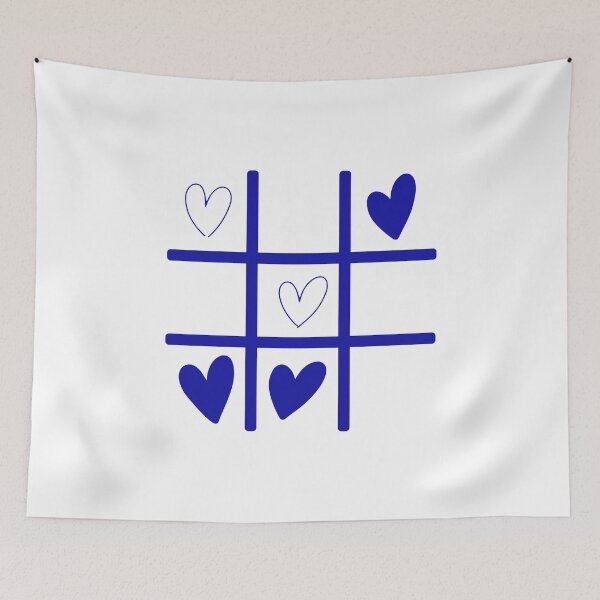 Item preview, Tic Tac Toe Love – Tic-Tac-Toe Games with Hearts designed and sold by Mouyouu.