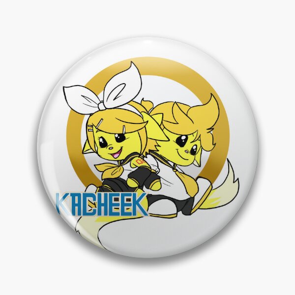 Item preview, Neoloid Rin and Len Kagamine with logo designed and sold by AtDuskWeDraw.