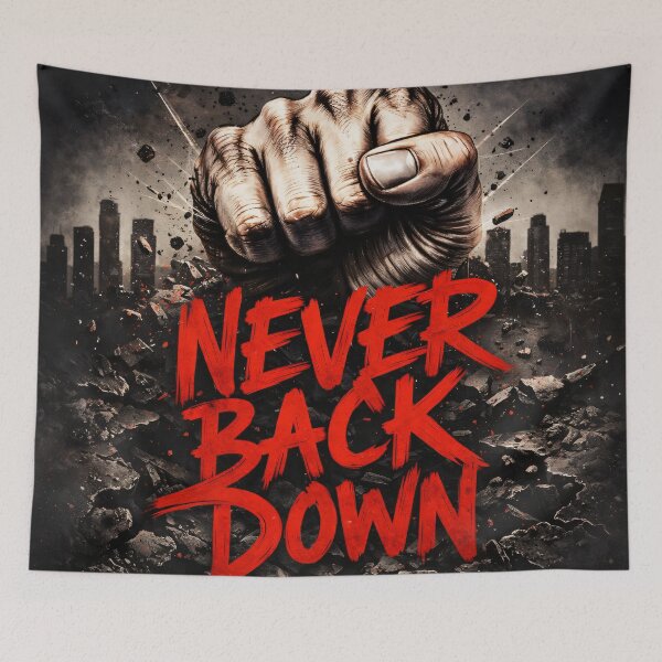 Item preview, Never Back Down designed and sold by Kaleidoscope Print.
