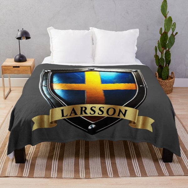 Item preview, Larsson Sweden Surname Shield designed and sold by Highlandkings.