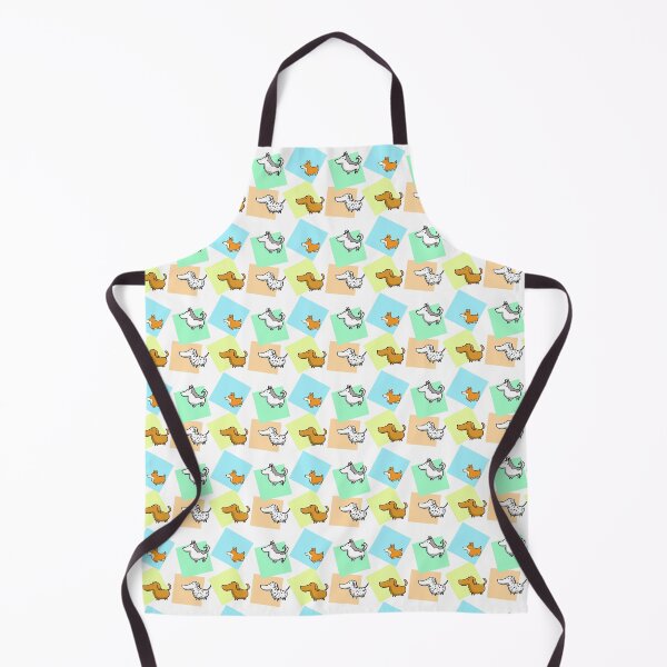 Item preview, Whimsical Canine Grid Pattern designed and sold by Bad Tomato.
