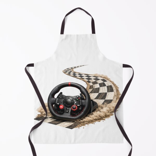 Item preview, Racing Wheel on Checkered Wave designed and sold by madebysiwa.