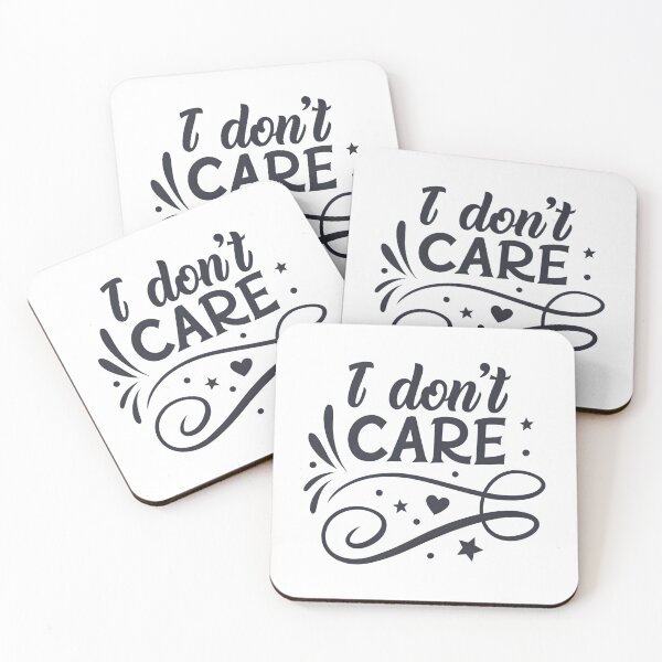 Item preview, I don't care designed and sold by trendspatterns.