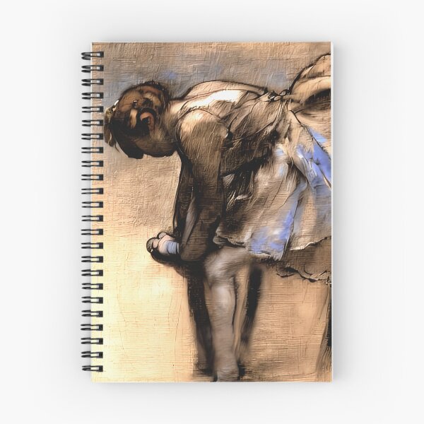 Item preview, Seated Dancer Tying Slipper: A Delicate Interlude of Balletic Ritual and Self-Adornment  designed and sold by artdesignsnow.