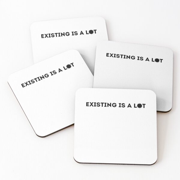 Item preview, Existing Is A Lot – Dark Humor Minimalist Quote Shirt designed and sold by Blvckplatinum.