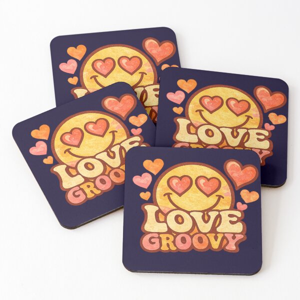 Item preview, Love Groovy Retro Smiley Design designed and sold by Iuqiune.