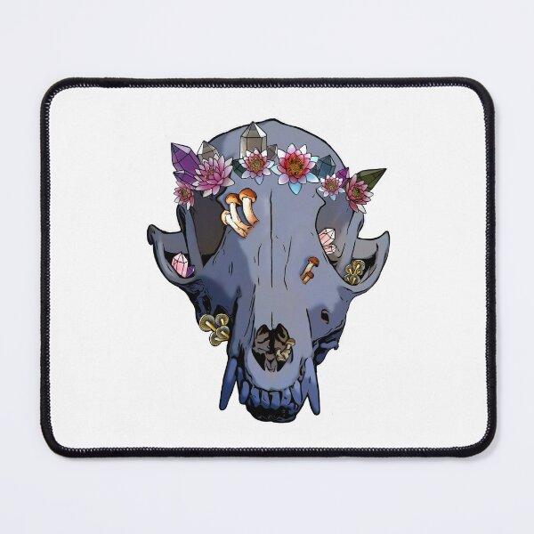Item preview, Little Shop of Oddities Logo Fox Skull Crystals Mushrooms Flower Crown designed and sold by Little Shop of Oddities.