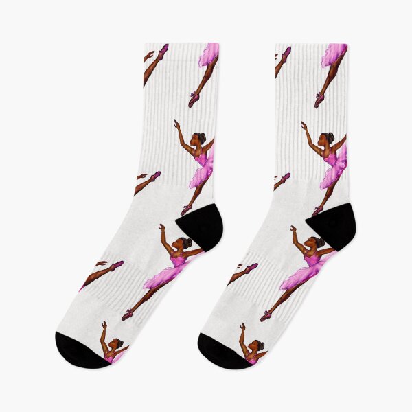 Item preview, Black Ballerina in Pink Tutu - Melanin Magic Dance & Aesthetic Balletcore Art designed and sold by Artonmytee.