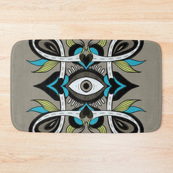 Item preview, Ornamental Psychedelic Eye - Trippy Botanical Retro Surreal Art designed and sold by Boriana Giormova.