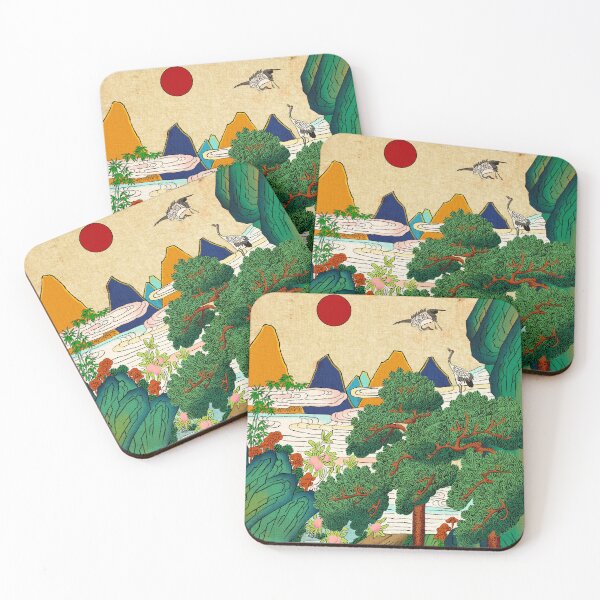 Item preview, The Ten Symbols of Longevity: Vibrant Daytime Sipjangsaengdo designed and sold by QamarART Paintings.